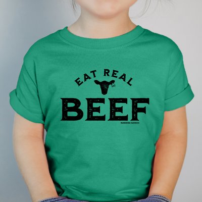 Eat Real Beef One Piece/T-Shirt (Newborn - Youth XL) - Multiple Colors!