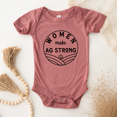 Women Make Ag Strong One Piece/T-Shirt (Newborn - Youth XL) - Multiple Colors!
