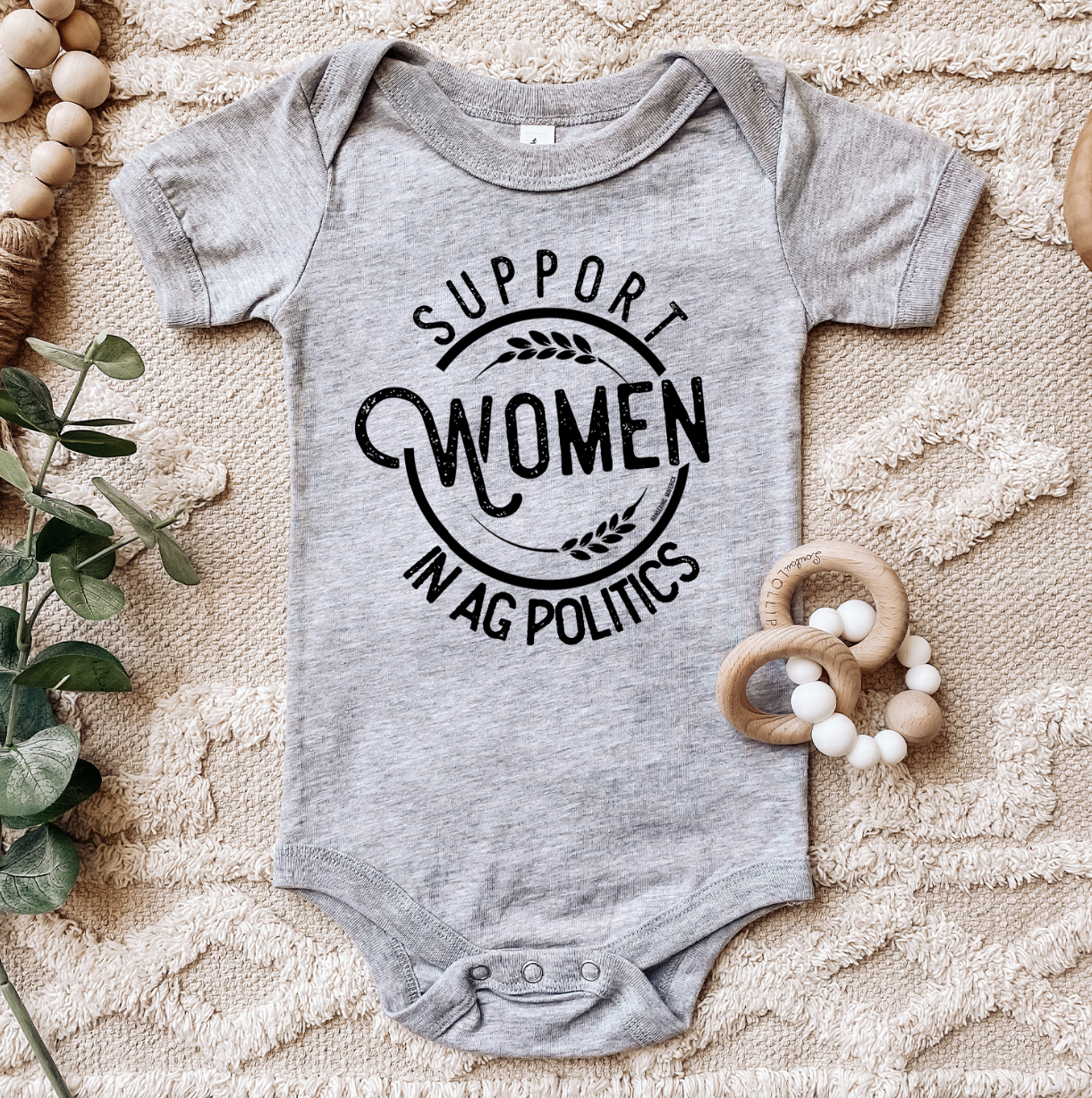 Support Women In Ag Politics One Piece/T-Shirt (Newborn - Youth XL) - Multiple Colors!