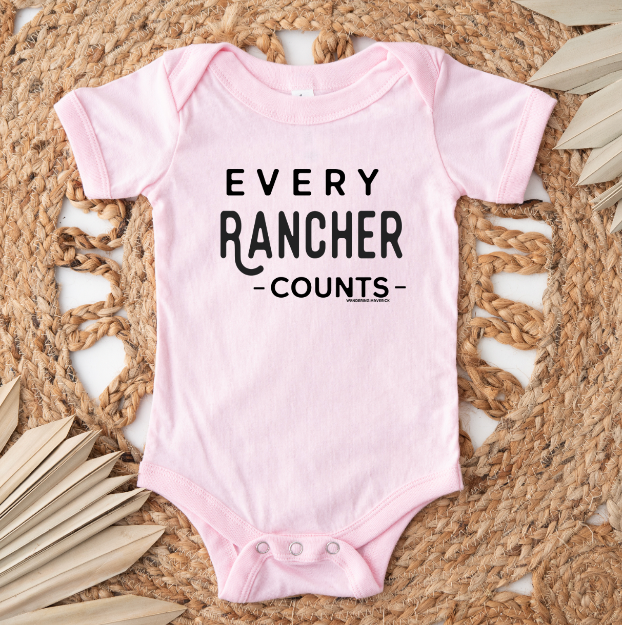 Every Rancher Counts One Piece/T-Shirt (Newborn - Youth XL) - Multiple Colors!