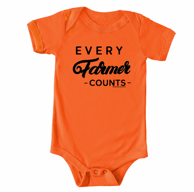 Every Farmer Counts One Piece/T-Shirt (Newborn - Youth XL) - Multiple Colors!