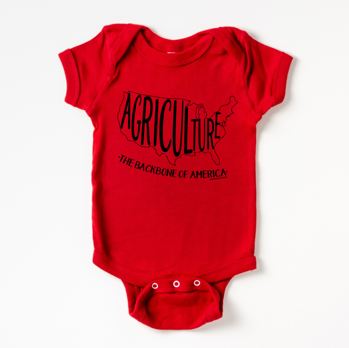 Agriculture Is The Backbone Of America One Piece/T-Shirt (Newborn - Youth XL) - Multiple Colors!