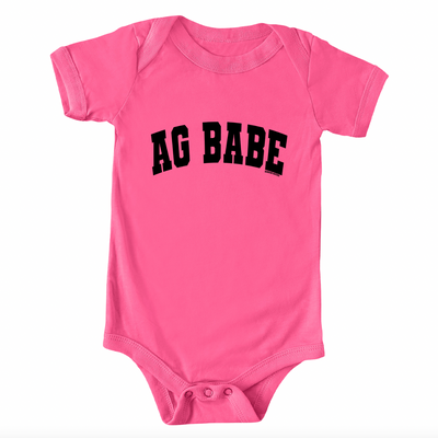 Varsity Ag Babe One Piece/T-Shirt (Newborn - Youth XL) - Multiple Colors!