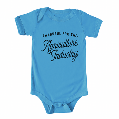 Thankful For The Agriculture Industry One Piece/T-Shirt (Newborn - Youth XL) - Multiple Colors!