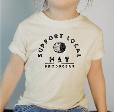Support Local Hay Producers One Piece/T-Shirt (Newborn - Youth XL) - Multiple Colors!