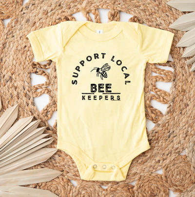 Support Local Bee Keepers One Piece/T-Shirt (Newborn - Youth XL) - Multiple Colors!