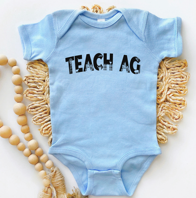 Teach Ag Outline One Piece/T-Shirt (Newborn - Youth XL) - Multiple Colors!