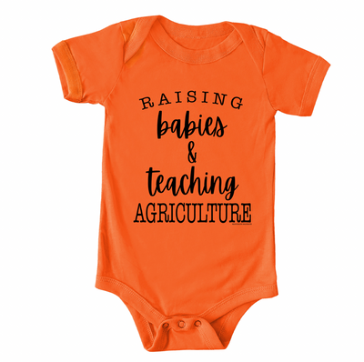 Raising Babies & Teaching Agriculture One Piece/T-Shirt (Newborn - Youth XL) - Multiple Colors!