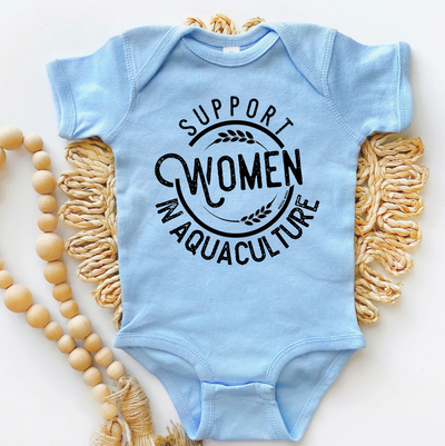 Support Women In Aquaculture One Piece/T-Shirt (Newborn - Youth XL) - Multiple Colors!