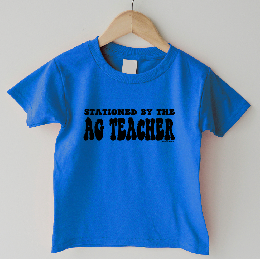 Stationed By The Ag Teacher One Piece/T-Shirt (Newborn - Youth XL) - Multiple Colors!