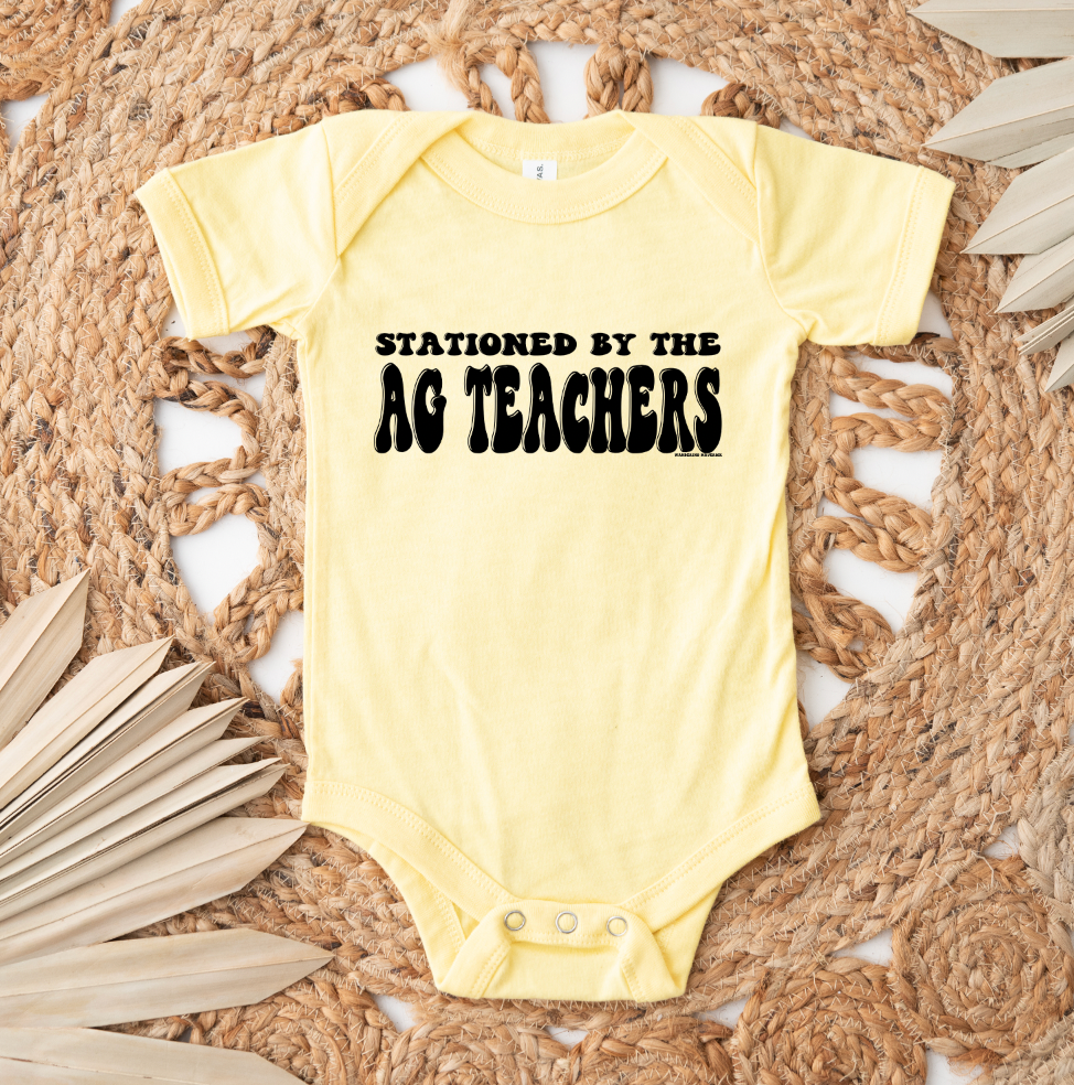 Stationed By The Ag Teachers (PLURAL) One Piece/T-Shirt (Newborn - Youth XL) - Multiple Colors!