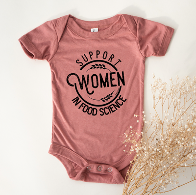 Support Women In Food Science One Piece/T-Shirt (Newborn - Youth XL) - Multiple Colors!