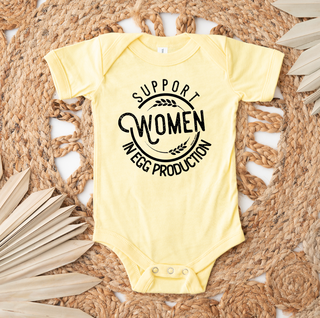 Support Women In Egg Production One Piece/T-Shirt (Newborn - Youth XL) - Multiple Colors!