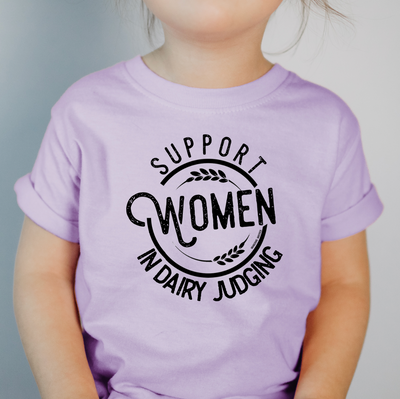 Support Women In Dairy Judging One Piece/T-Shirt (Newborn - Youth XL) - Multiple Colors!