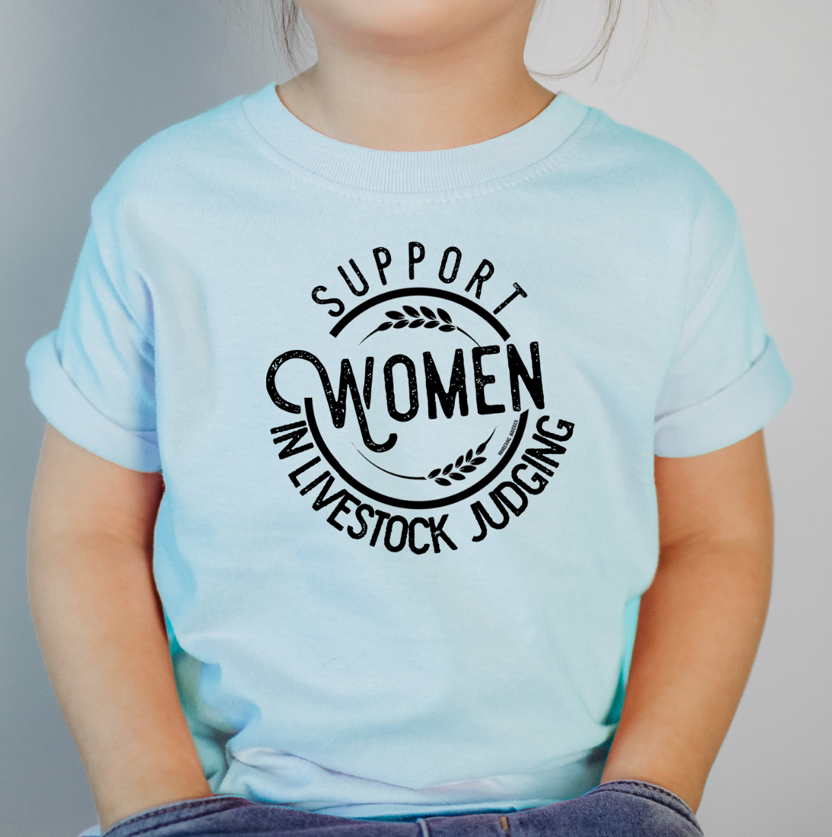 Support Women In Livestock Judging One Piece/T-Shirt (Newborn - Youth XL) - Multiple Colors