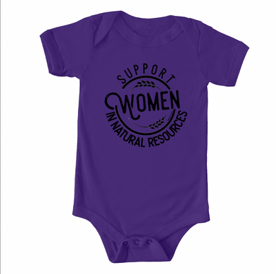 Support Women In Natural Resources One Piece/T-Shirt (Newborn - Youth XL) - Multiple Colors!
