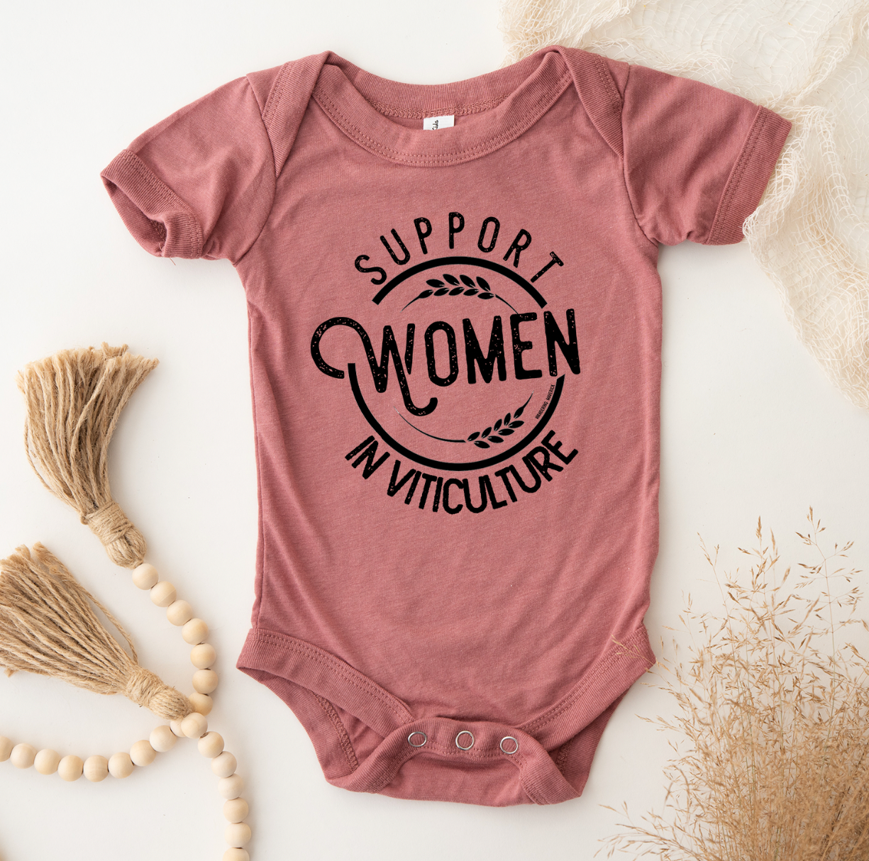 Support Women In Viticulture One Piece/T-Shirt (Newborn - Youth XL) - Multiple Colors!