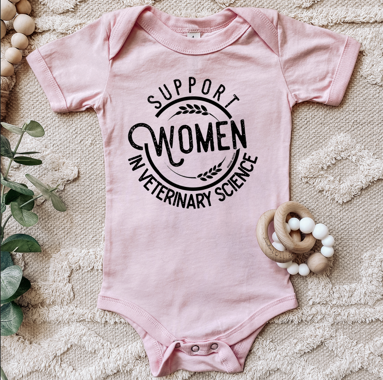 Support Women In Veterinary Science One Piece/T-Shirt (Newborn - Youth XL) - Multiple Colors!