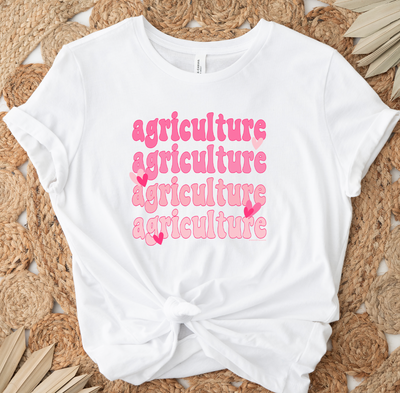 Hearts Valentines Agriculture T-Shirt (XS-4XL) - Multiple Colors!
