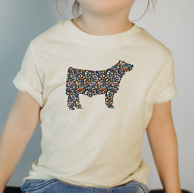 Colorful Cheetah Steer One Piece/T-Shirt (Newborn - Youth XL) - Multiple Colors!