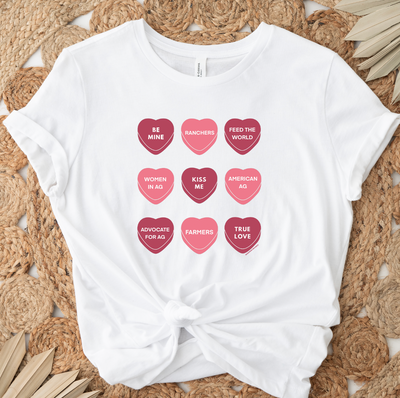 Agriculture Candy Hearts T-Shirt (XS-4XL) - Multiple Colors!