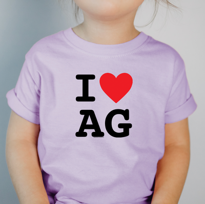 I Heart Ag One Piece/T-Shirt (Newborn - Youth XL) - Multiple Colors!