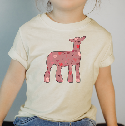 Valentines Lamb One Piece/T-Shirt (Newborn - Youth XL) - Multiple Colors!