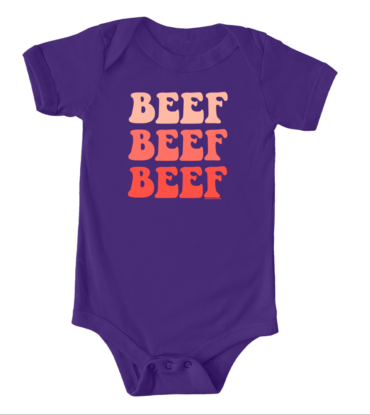 Funky Beef Coral One Piece/T-Shirt (Newborn - Youth XL) - Multiple Colors!