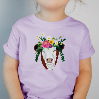 Hereford Flower One Piece/T-Shirt (Newborn - Youth XL) - Multiple Colors!