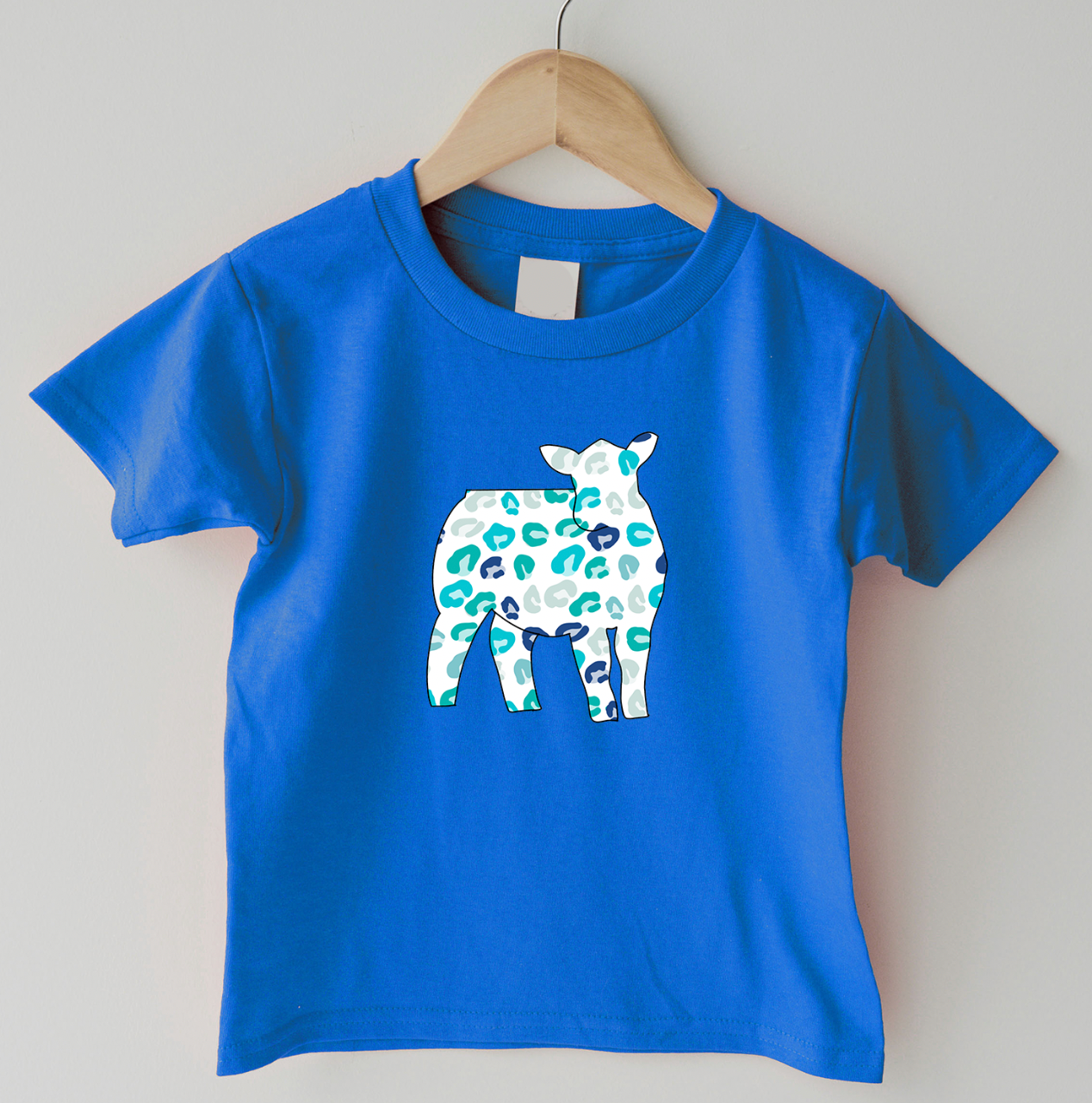 Turquoise Cheetah Heifer One Piece/T-Shirt (Newborn - Youth XL) - Multiple Colors!