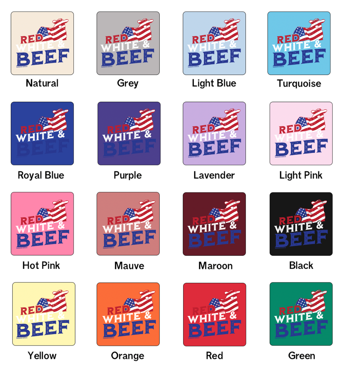 Red White & Beef One Piece/T-Shirt (Newborn - Youth XL) - Multiple Colors!