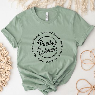 Poultry Women Circle T-Shirt (XS-4XL) - Multiple Colors!