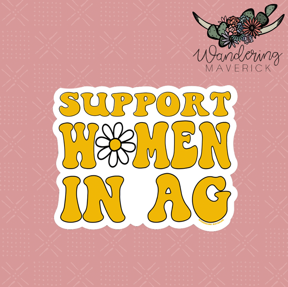 Daisy Support Women in Ag Sticker