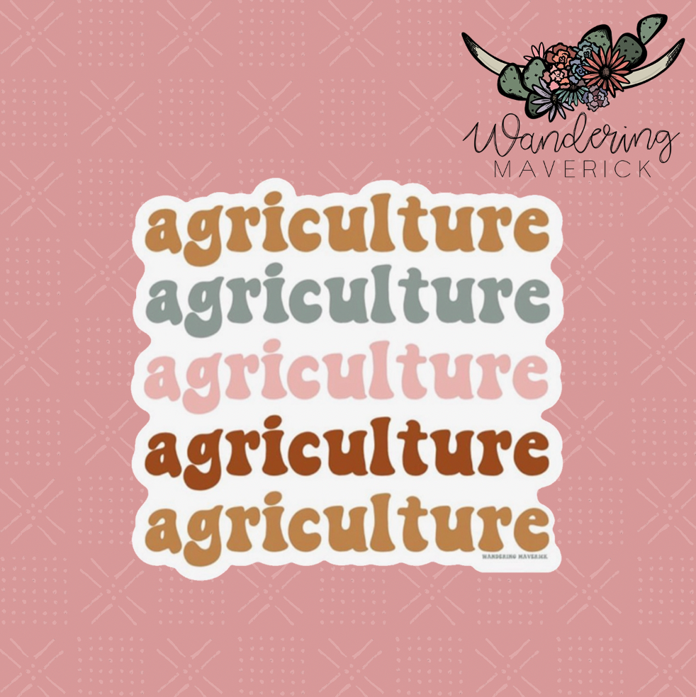 Groovy Agriculture Sticker