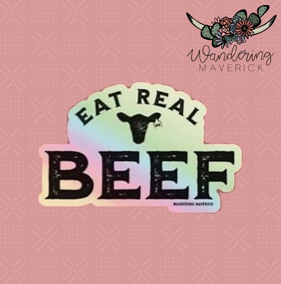 Eat Real Beef Sticker