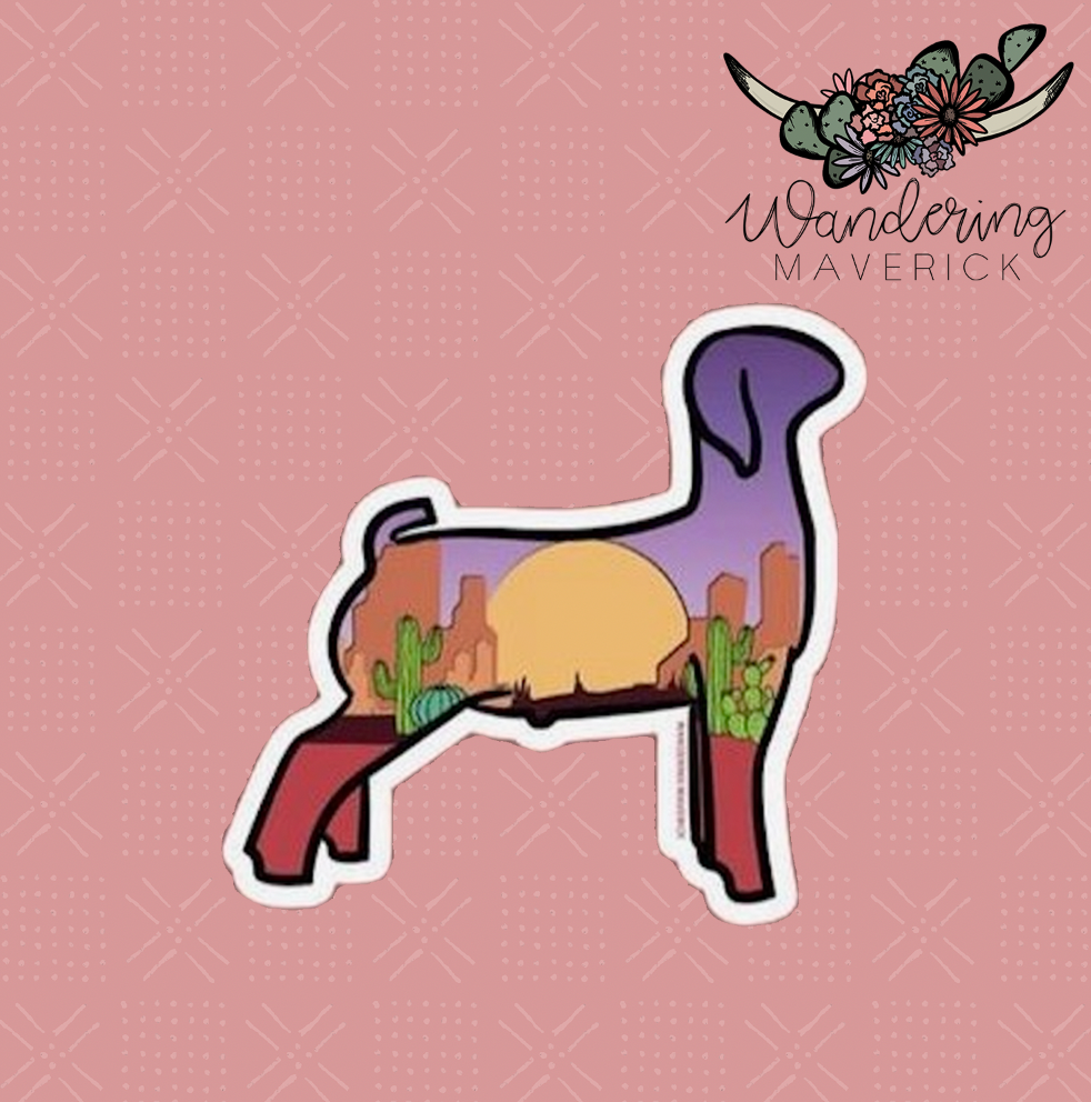 Desert Goat Sticker