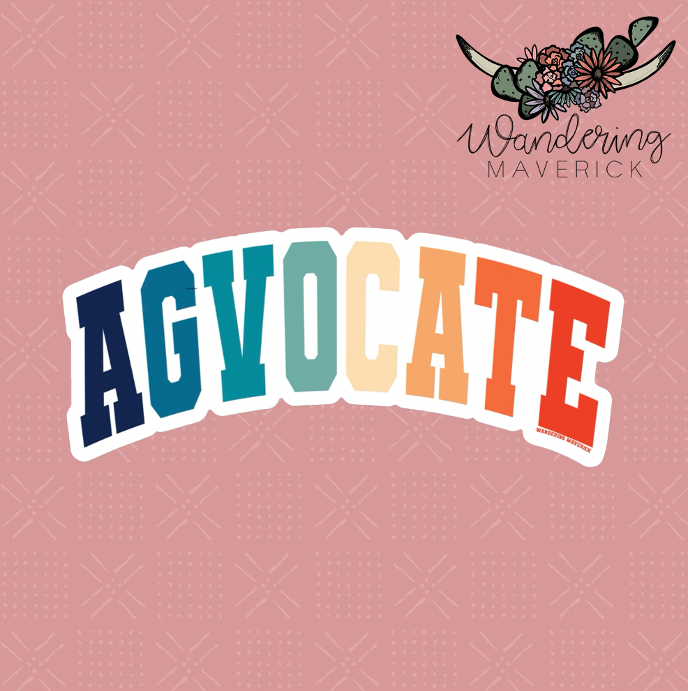 Varsity Agvocate Color Ink Sticker