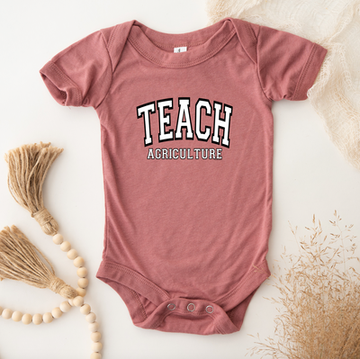 Varsity Teach Agriculture One Piece/T-Shirt (Newborn - Youth XL) - Multiple Colors!