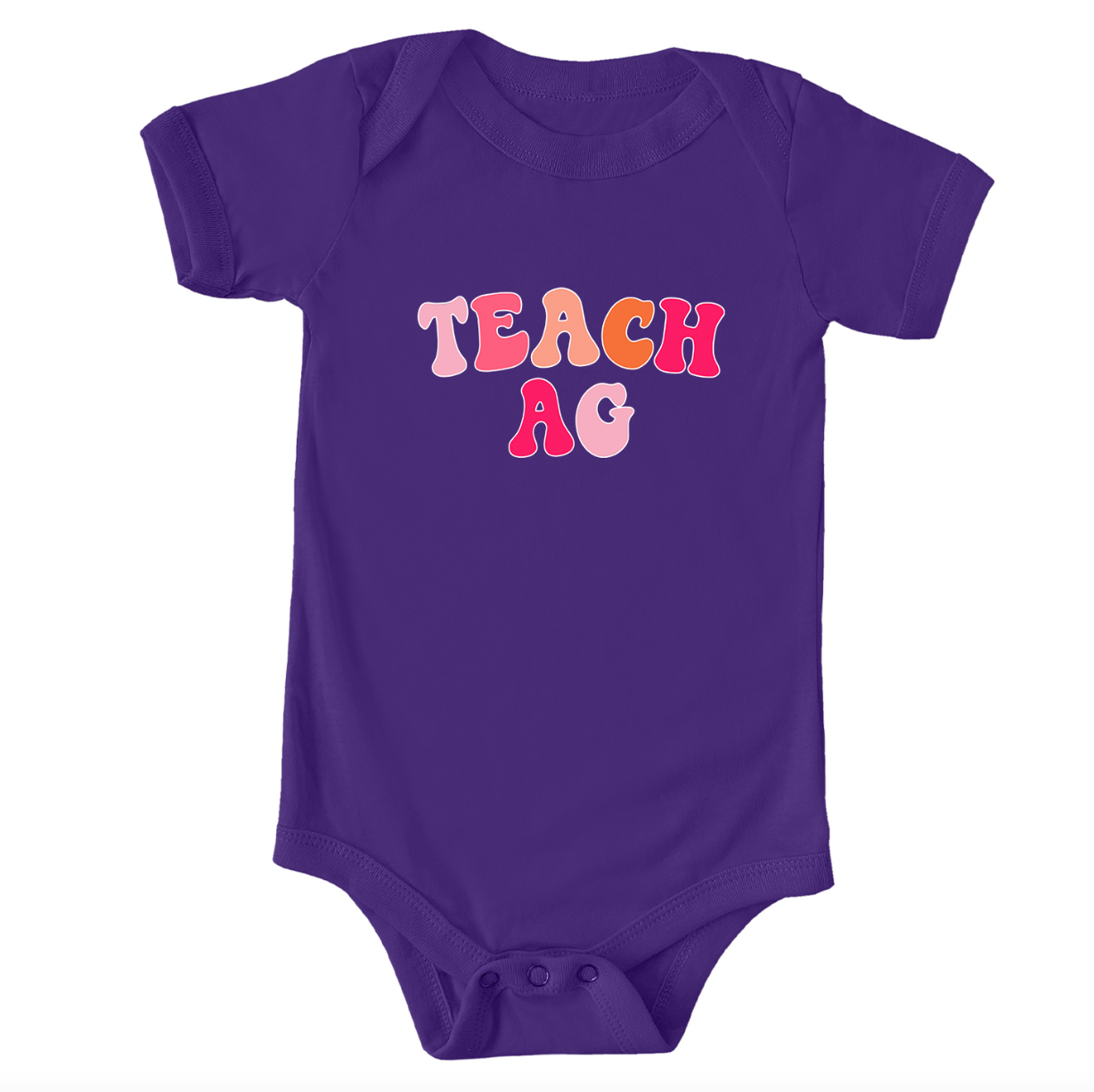 Pink Teach Ag One Piece/T-Shirt (Newborn - Youth XL) - Multiple Colors!