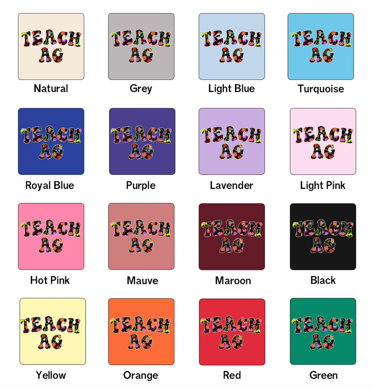 Fiesta Teach Ag One Piece/T-Shirt (Newborn - Youth XL) - Multiple Colors!