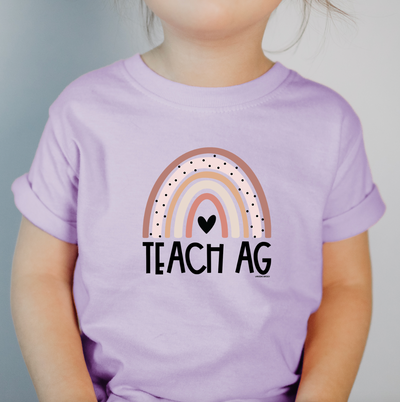 Rainbow Teach Ag One Piece/T-Shirt (Newborn - Youth XL) - Multiple Colors!