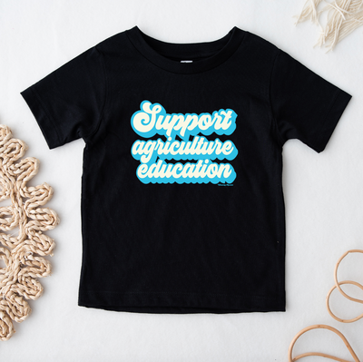 Support Agriculture Education Blue Ink One Piece/T-Shirt (Newborn - Youth XL) - Multiple Colors!
