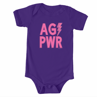 AG PWR One Piece/T-Shirt (Newborn - Youth XL) - Multiple Colors!
