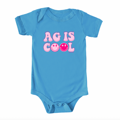 Ag Is Cool Smiley One Piece/T-Shirt (Newborn - Youth XL) - Multiple Colors!
