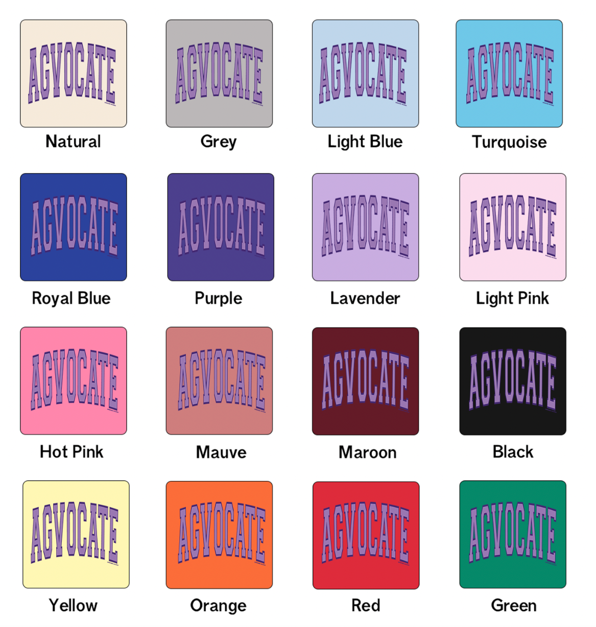 Big Varsity Agvocate Purple One Piece/T-Shirt (Newborn - Youth XL) - Multiple Colors!