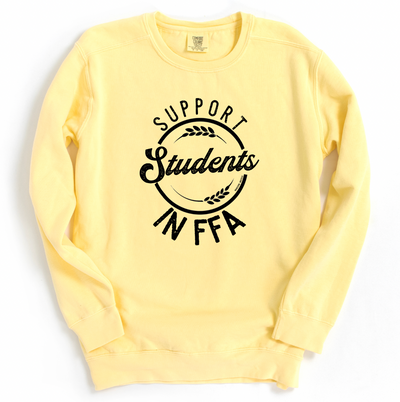 Support Students in FFA Crewneck (S-4XL) - Multiple Colors!