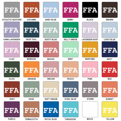 FFA White Ink T-Shirt (XS-4XL) - Multiple Colors!
