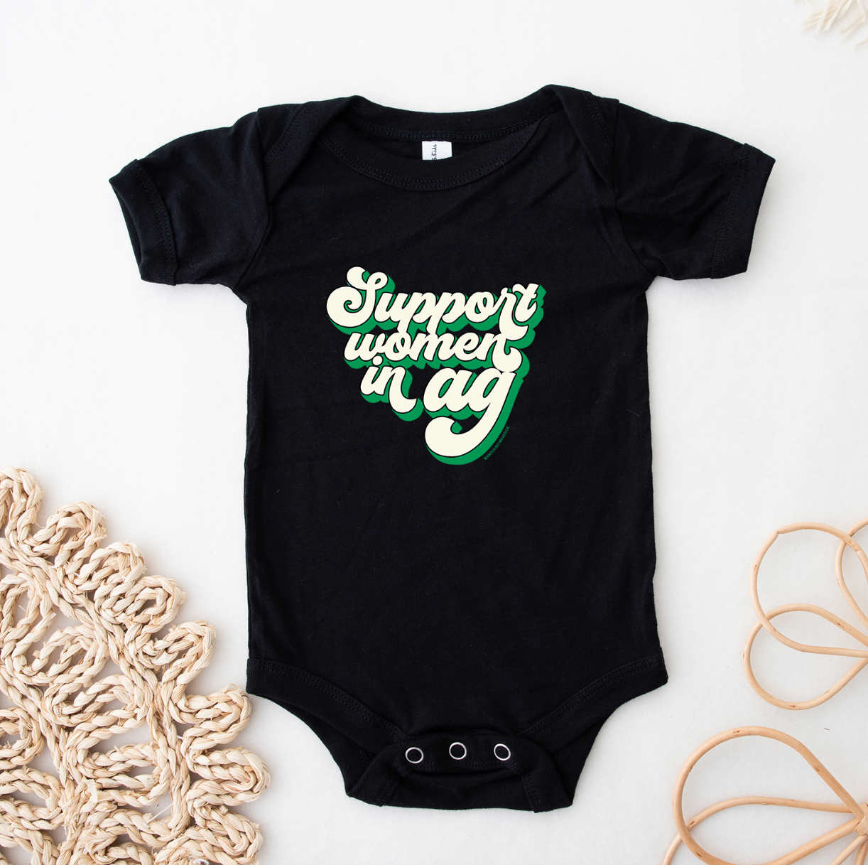 Retro Support Women In Ag Green One Piece/T-Shirt (Newborn - Youth XL) - Multiple Colors!