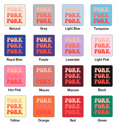Funky Pork Orange One Piece/T-Shirt (Newborn - Youth XL) - Multiple Colors!