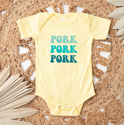 Funky Pork Blue One Piece/T-Shirt (Newborn - Youth XL) - Multiple Colors!